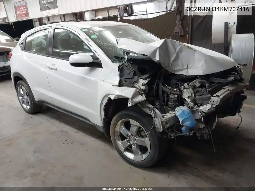 3CZRU6H34KM707416 2019 Honda Hr-V Lx