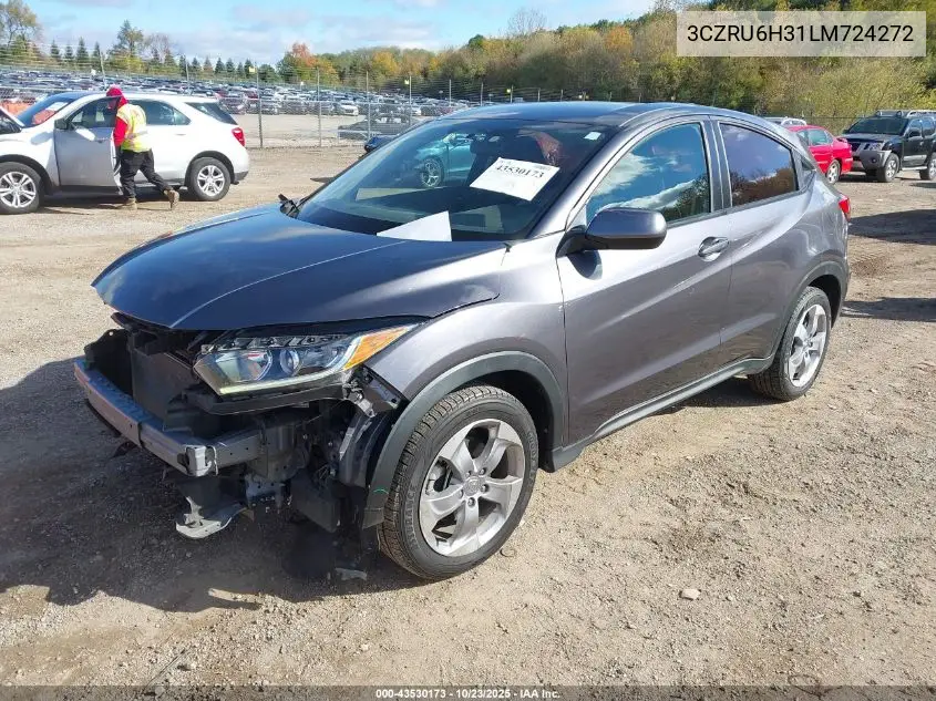 3CZRU6H31LM724272 2020 Honda Hr-V Awd Lx