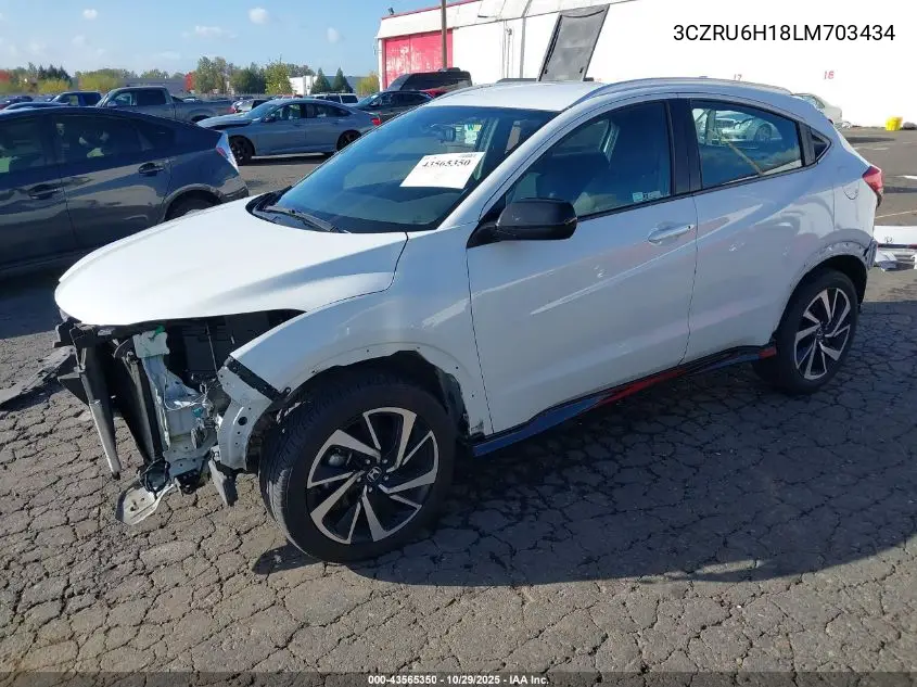 3CZRU6H18LM703434 2020 Honda Hr-V Awd Sport