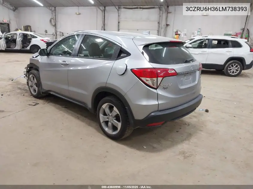 3CZRU6H36LM738393 2020 Honda Hr-V Awd Lx