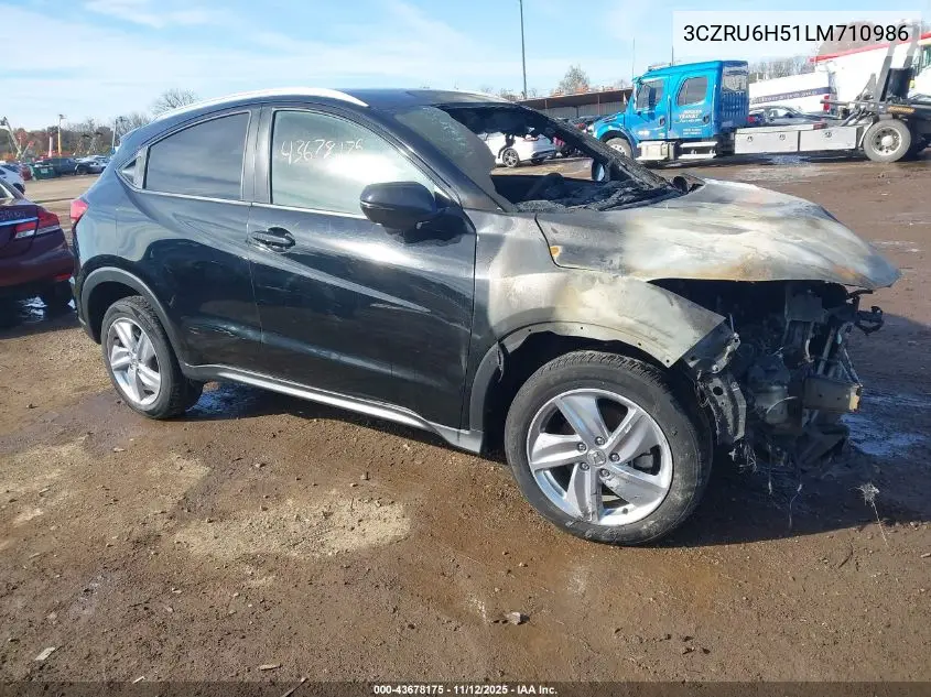 3CZRU6H51LM710986 2020 Honda Hr-V Awd Ex