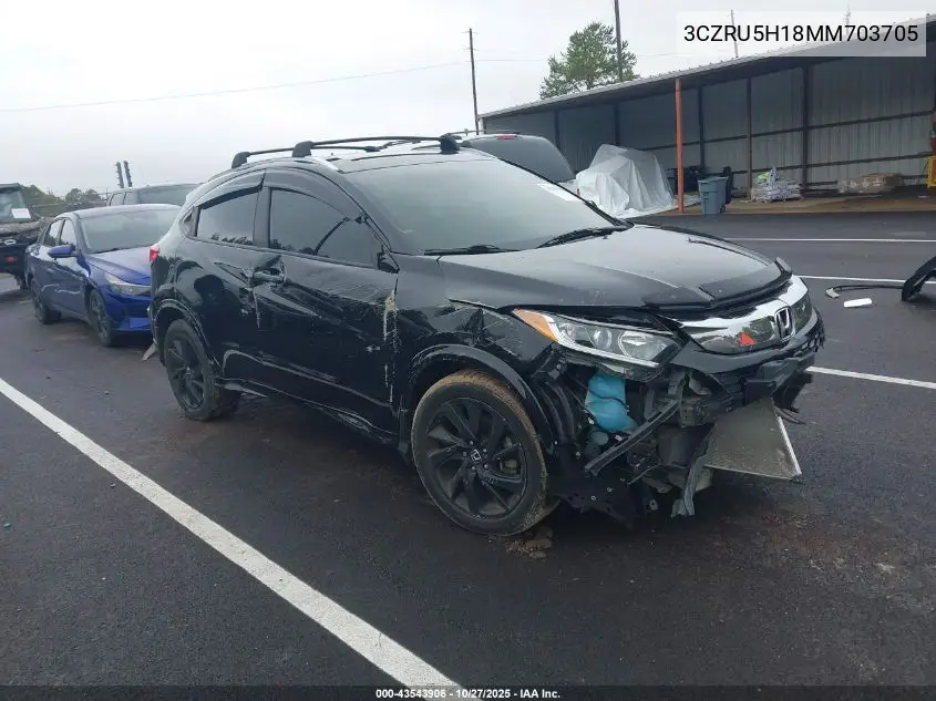 3CZRU5H18MM703705 2021 Honda Hr-V 2Wd Sport
