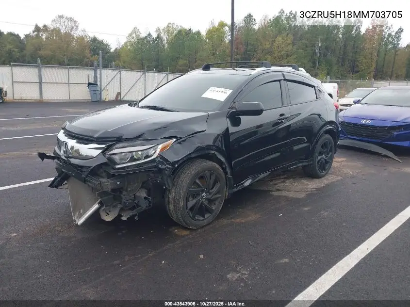 3CZRU5H18MM703705 2021 Honda Hr-V 2Wd Sport