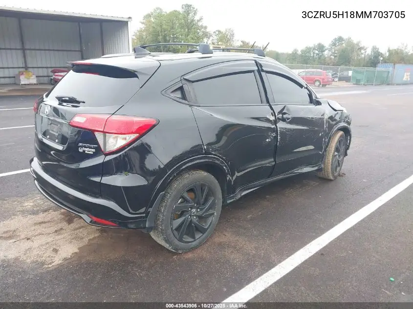 3CZRU5H18MM703705 2021 Honda Hr-V 2Wd Sport
