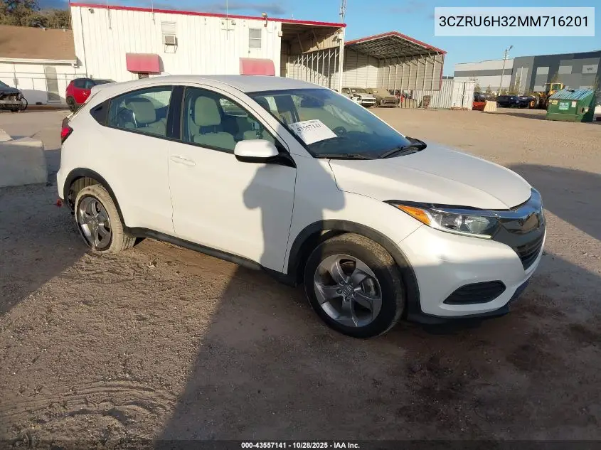3CZRU6H32MM716201 2021 Honda Hr-V Awd Lx