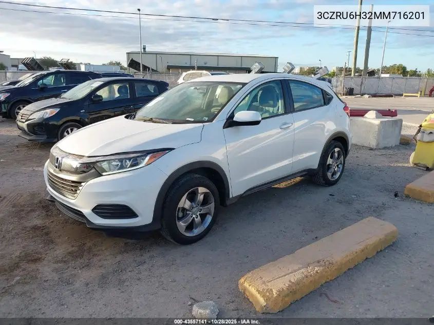 3CZRU6H32MM716201 2021 Honda Hr-V Awd Lx