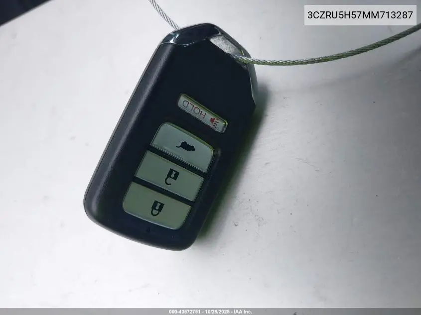 3CZRU5H57MM713287 2021 Honda Hr-V 2Wd Ex