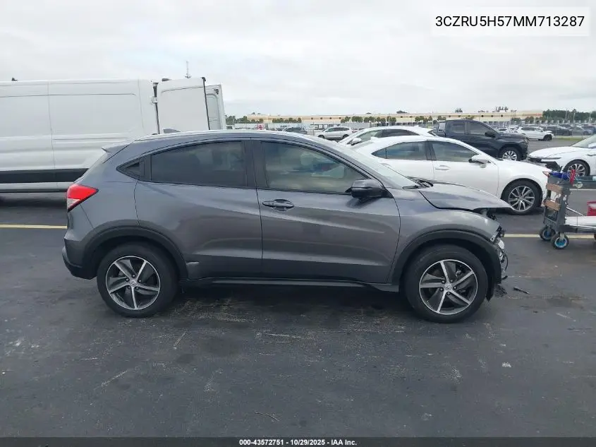 3CZRU5H57MM713287 2021 Honda Hr-V 2Wd Ex