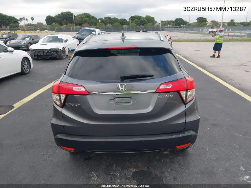 3CZRU5H57MM713287 2021 Honda Hr-V 2Wd Ex
