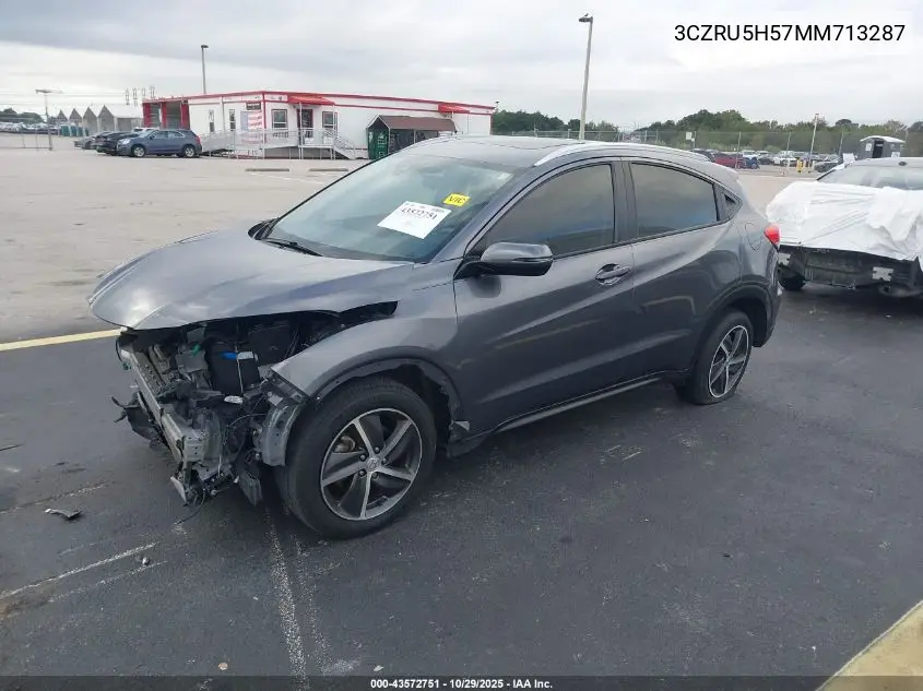 3CZRU5H57MM713287 2021 Honda Hr-V 2Wd Ex