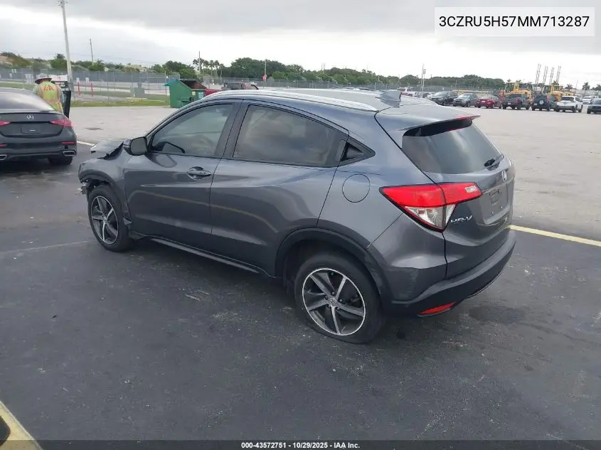 3CZRU5H57MM713287 2021 Honda Hr-V 2Wd Ex