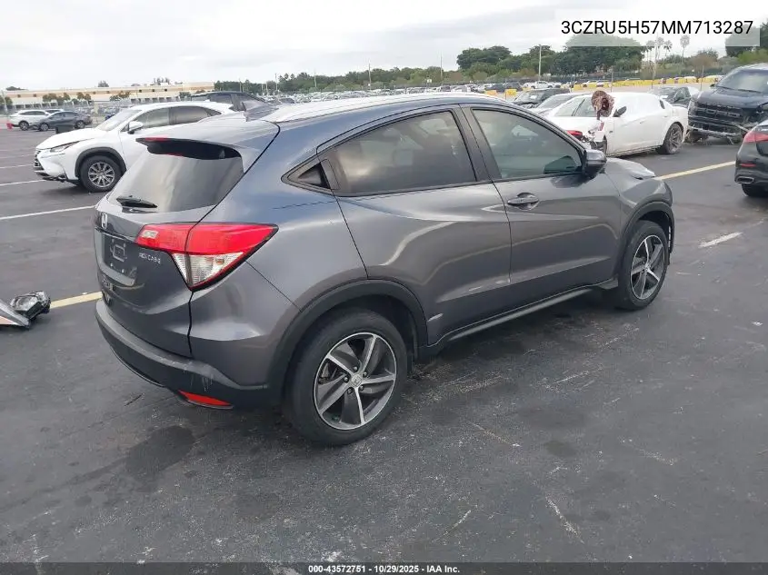 3CZRU5H57MM713287 2021 Honda Hr-V 2Wd Ex
