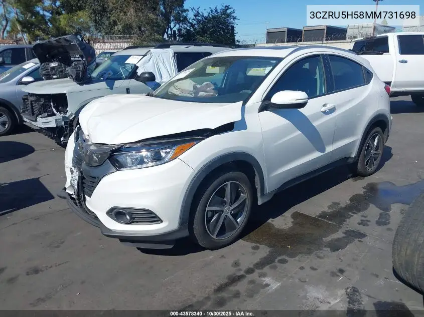 3CZRU5H58MM731698 2021 Honda Hr-V 2Wd Ex