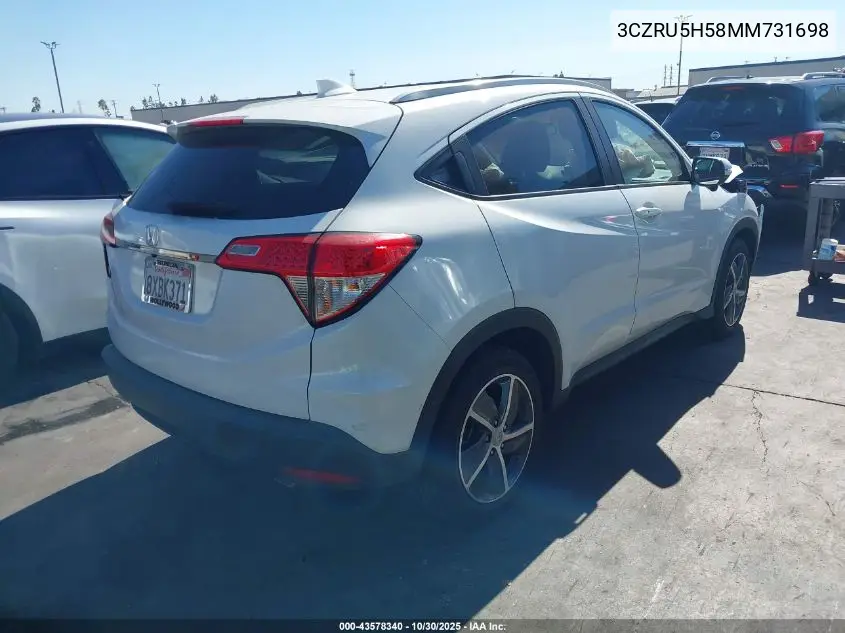 3CZRU5H58MM731698 2021 Honda Hr-V 2Wd Ex