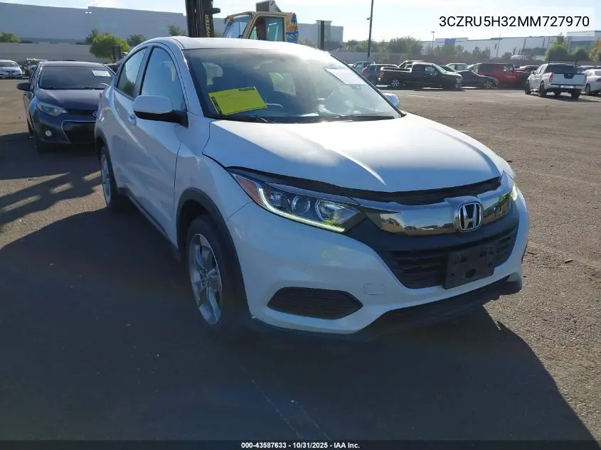 3CZRU5H32MM727970 2021 Honda Hr-V 2Wd Lx
