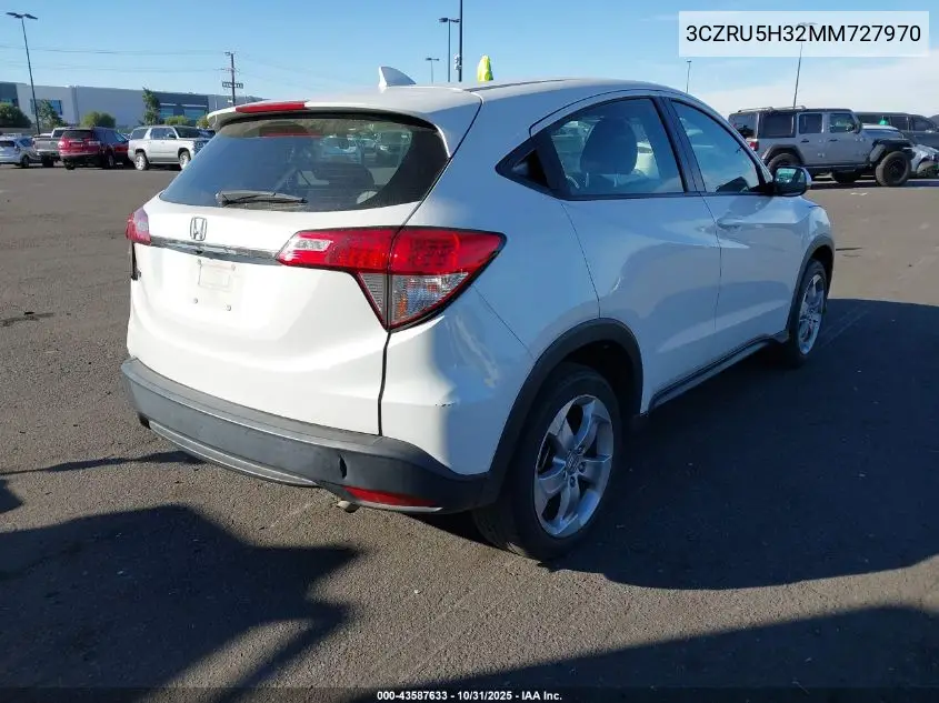 3CZRU5H32MM727970 2021 Honda Hr-V 2Wd Lx
