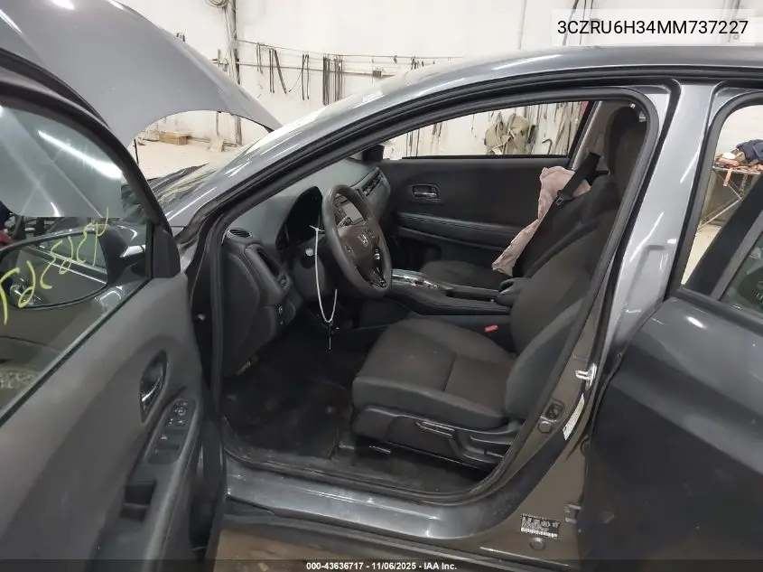 3CZRU6H34MM737227 2021 Honda Hr-V Awd Lx