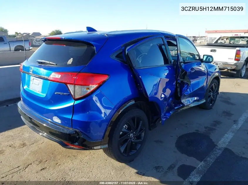 3CZRU5H12MM715039 2021 Honda Hr-V 2Wd Sport