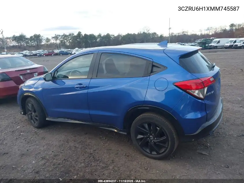 3CZRU6H1XMM745587 2021 Honda Hr-V Awd Sport