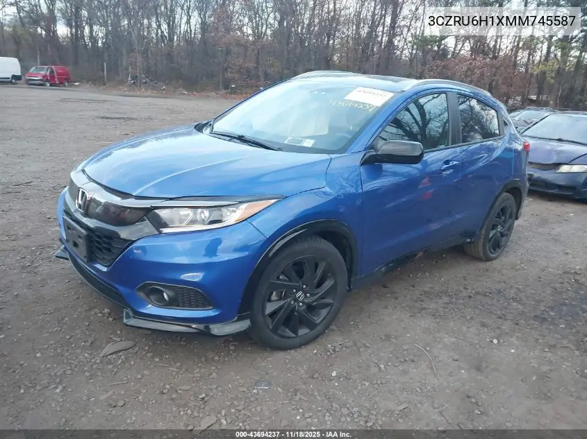 3CZRU6H1XMM745587 2021 Honda Hr-V Awd Sport