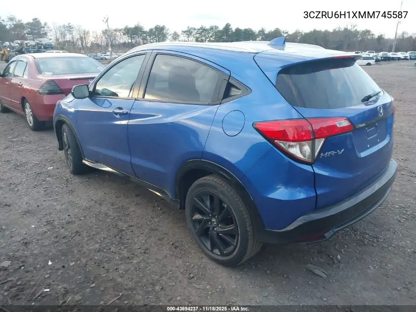 3CZRU6H1XMM745587 2021 Honda Hr-V Awd Sport