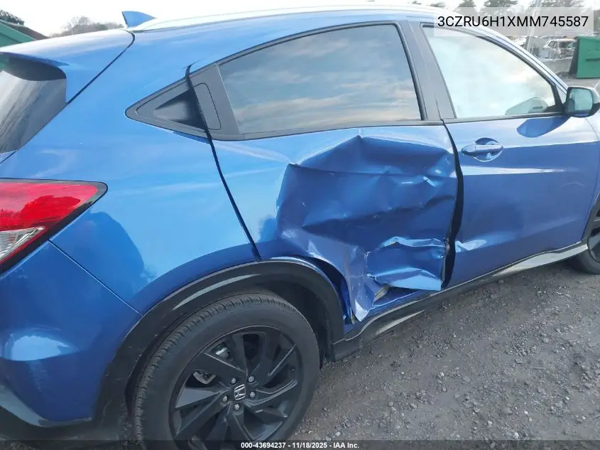 3CZRU6H1XMM745587 2021 Honda Hr-V Awd Sport
