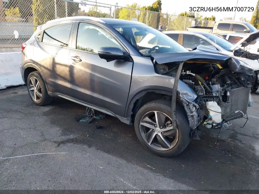 3CZRU6H56MM700729 2021 Honda Hr-V Awd Ex