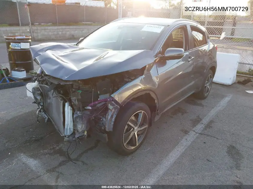 3CZRU6H56MM700729 2021 Honda Hr-V Awd Ex