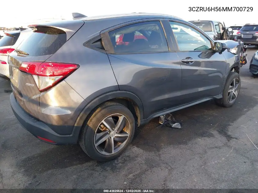 3CZRU6H56MM700729 2021 Honda Hr-V Awd Ex