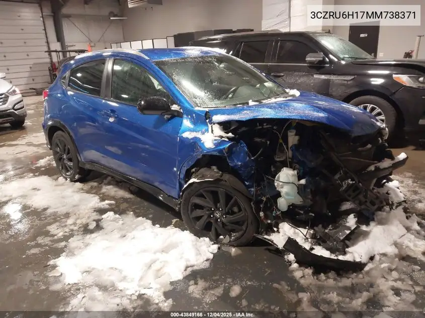 3CZRU6H17MM738371 2021 Honda Hr-V Awd Sport