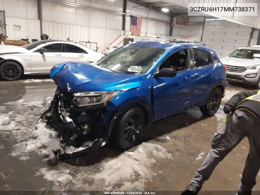 3CZRU6H17MM738371 2021 Honda Hr-V Awd Sport