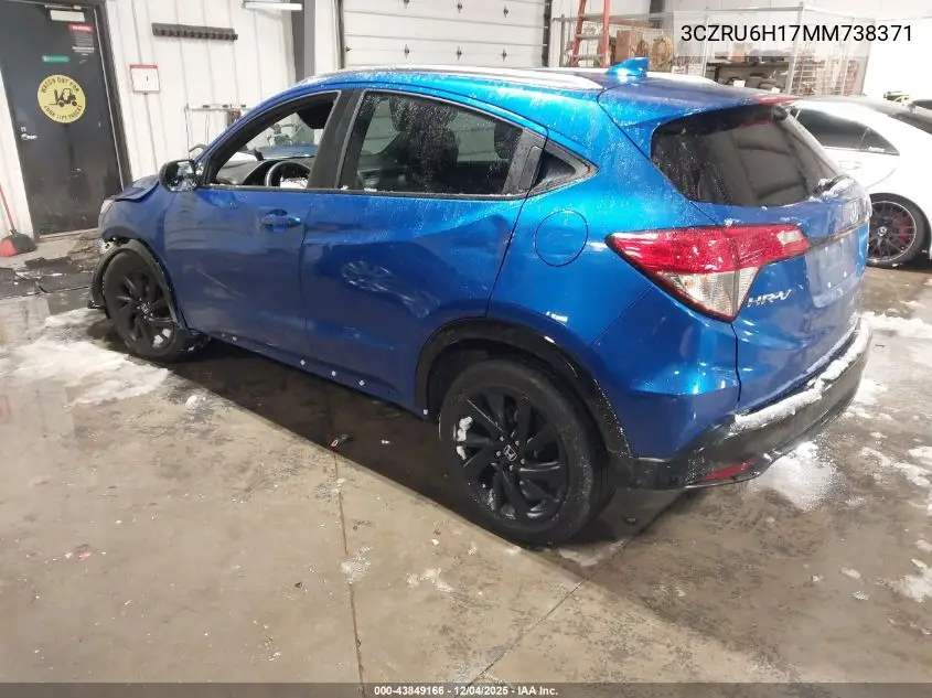 3CZRU6H17MM738371 2021 Honda Hr-V Awd Sport