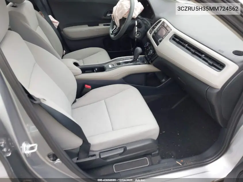 3CZRU5H35MM724562 2021 Honda Hr-V 2Wd Lx