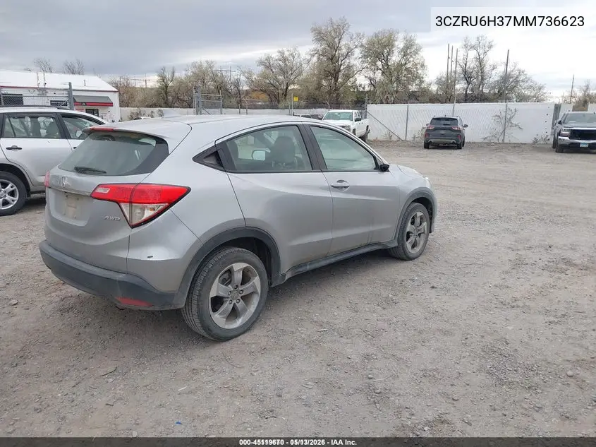 3CZRU6H37MM736623 2021 Honda Hr-V Awd Lx