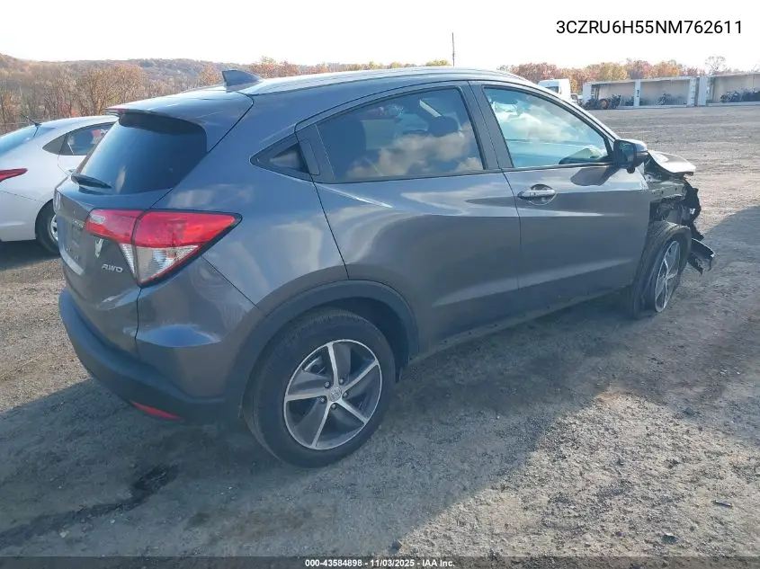 3CZRU6H55NM762611 2022 Honda Hr-V Awd Ex