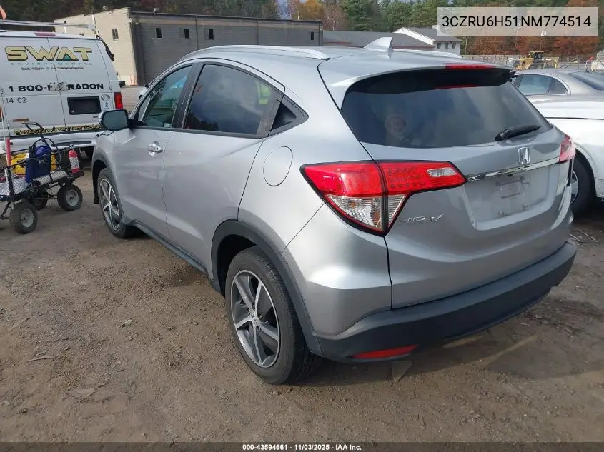3CZRU6H51NM774514 2022 Honda Hr-V Awd Ex