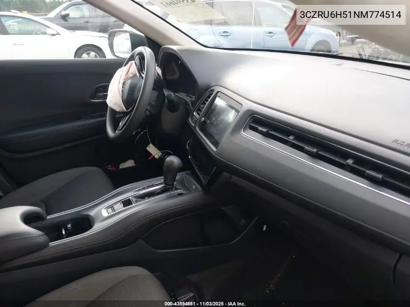 3CZRU6H51NM774514 2022 Honda Hr-V Awd Ex