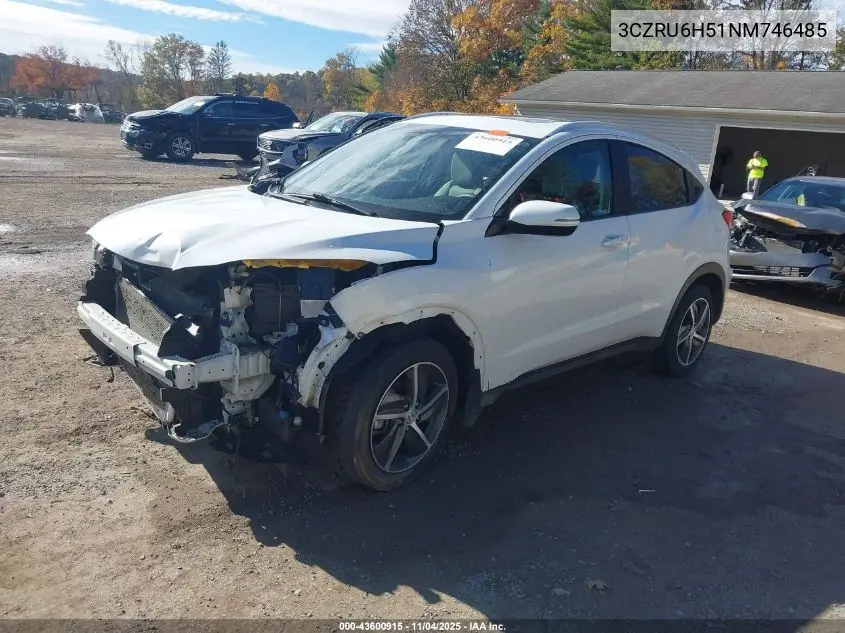 3CZRU6H51NM746485 2022 Honda Hr-V Awd Ex