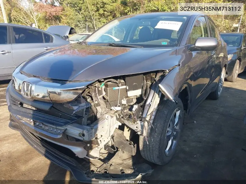 3CZRU5H35NM713112 2022 Honda Hr-V 2Wd Lx