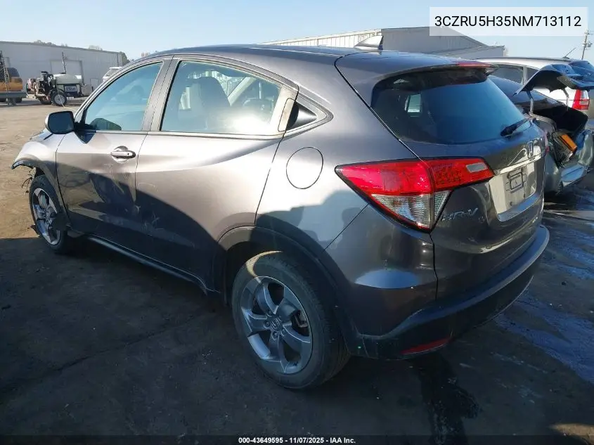 3CZRU5H35NM713112 2022 Honda Hr-V 2Wd Lx