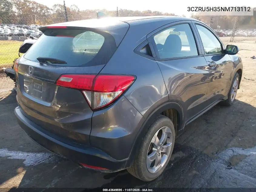 3CZRU5H35NM713112 2022 Honda Hr-V 2Wd Lx