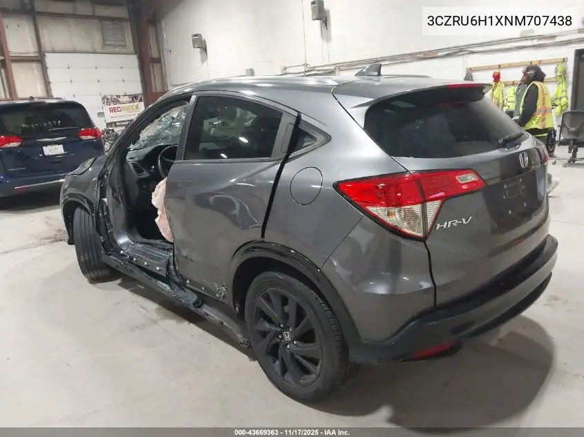 3CZRU6H1XNM707438 2022 Honda Hr-V Awd Sport