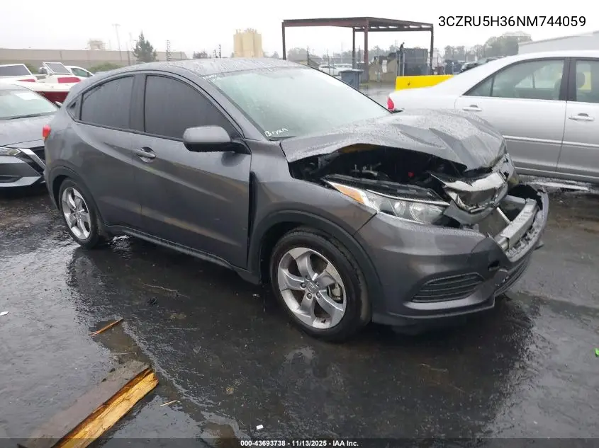 3CZRU5H36NM744059 2022 Honda Hr-V 2Wd Lx