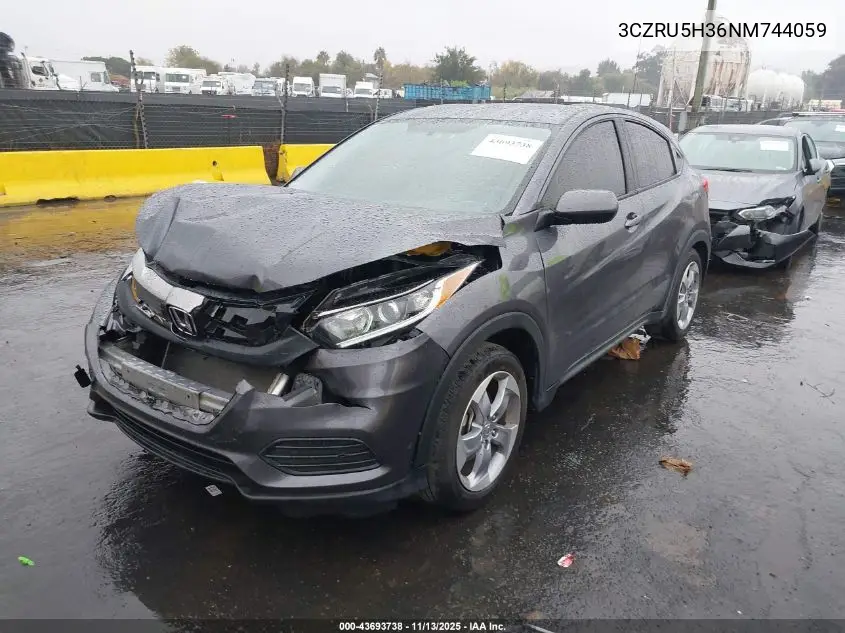 3CZRU5H36NM744059 2022 Honda Hr-V 2Wd Lx