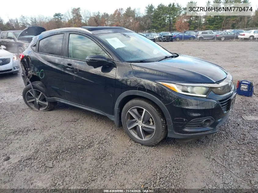 3CZRU6H56NM770474 2022 Honda Hr-V Awd Ex
