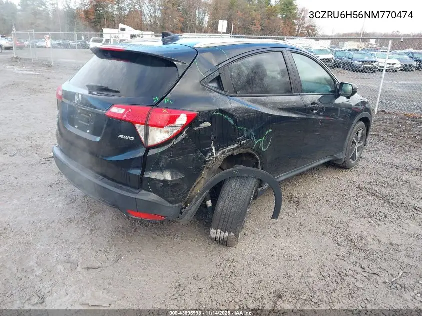 3CZRU6H56NM770474 2022 Honda Hr-V Awd Ex