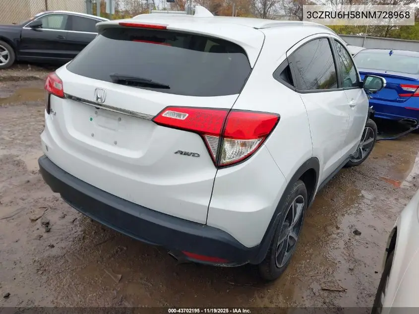 3CZRU6H58NM728968 2022 Honda Hr-V Awd Ex