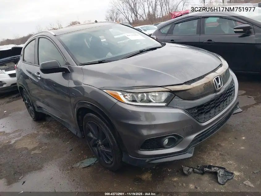 3CZRU6H17NM751977 2022 Honda Hr-V Awd Sport