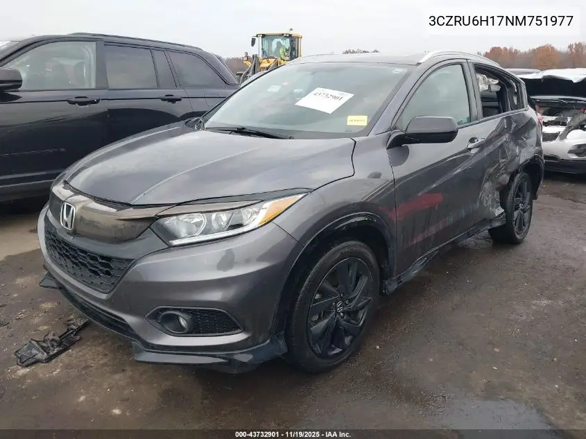 3CZRU6H17NM751977 2022 Honda Hr-V Awd Sport