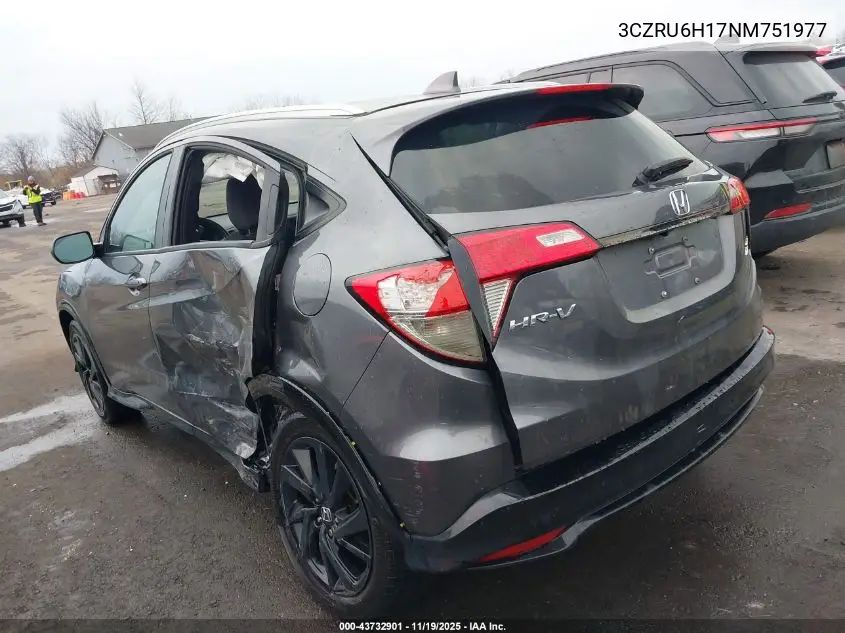 3CZRU6H17NM751977 2022 Honda Hr-V Awd Sport